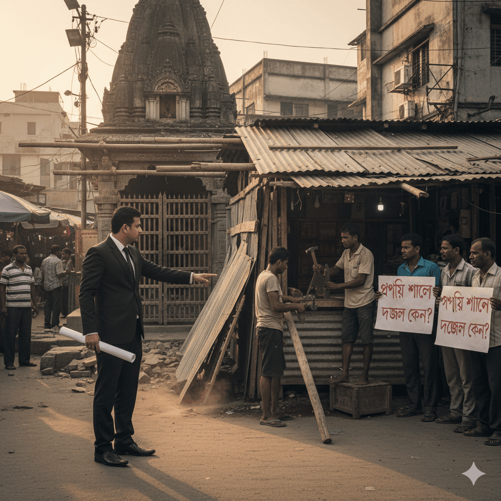 রাজশাহীর ছোট শিব মন্দির দখলের অভিযোগ