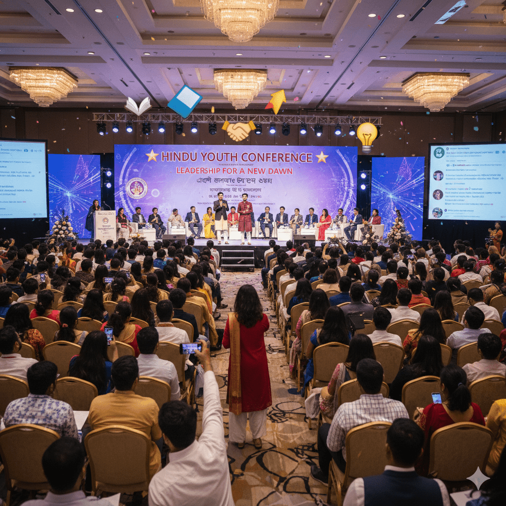 হিন্দু ইয়ুথ কনফারেন্স: Avijite Roy Pritom ও Rajib Saha Raj-এর দূরদর্শী ও সফল নেতৃত্ব