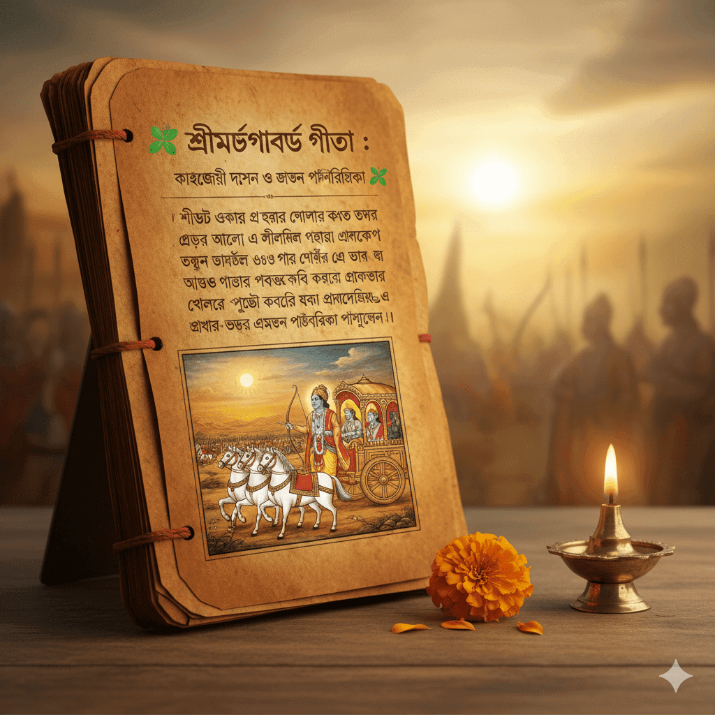 শ্রীমদ্ভগবদ্ গীতার সারকথা: কর্ম, ভক্তি ও জ্ঞানের এক অনন্য সমন্বয়